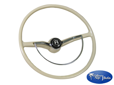 Stock VW Steering Wheel Kit, Ivory, 1962-71